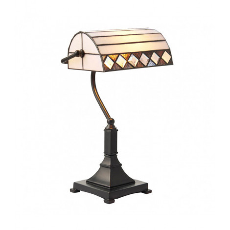 Lampe de bureau Fargo, verre et métal|Lampes à poser|Luminaire Center
