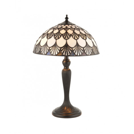 Petite lampe 2 ampoules Missori, verre et résine|Lampes à poser|Luminaire Center