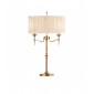 Lampe Stanford, laiton antique, abat-jour beige|Lampes à poser|Luminaire Center