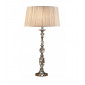 Lampe Polina, nickel et cristal, abat-jour beige 34 cm|Lampes à poser|Luminaire Center