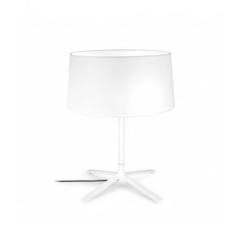 Lampe Hall, avec abat-jour en textile blanc|Lampes à poser|Luminaire Center