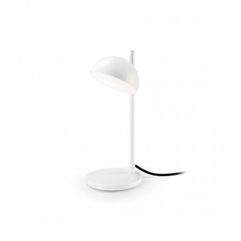 Lampe Talk, aluminium et verre, blanc mat|Lampes à poser|Luminaire Center