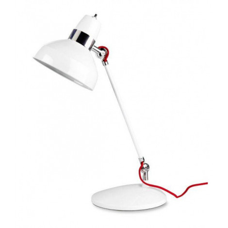 Lampe Flex, Acier, blanc et chrome|Lampes à poser|Luminaire Center