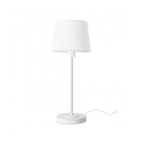 Lampe Michigan, acier blanc, sans abat-jour|Lampes à poser|Luminaire Center