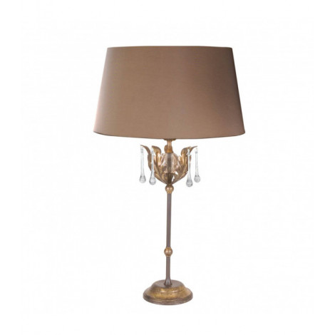 Lampe Amarilli, bronze / or, avec abat-jour|Lampes à poser|Luminaire Center