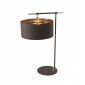 Lampe Balance, laiton poli, avec abat-jour marron|Lampes à poser|Luminaire Center