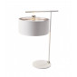 Lampe Balance, nickel poli, avec abat-jour blanc|Lampes à poser|Luminaire Center