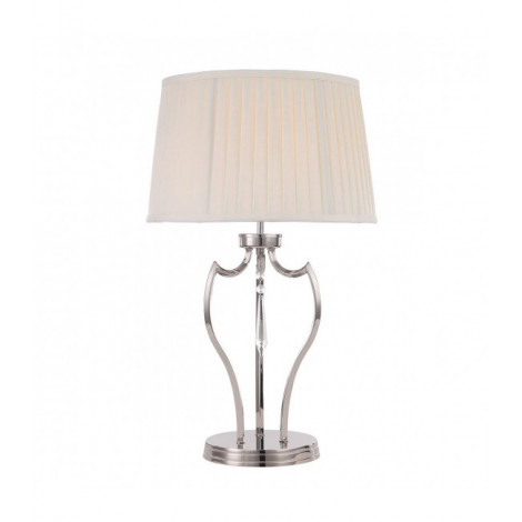 Lampe Pimlico, nickel poli, avec abat-jour|Lampes à poser|Luminaire Center