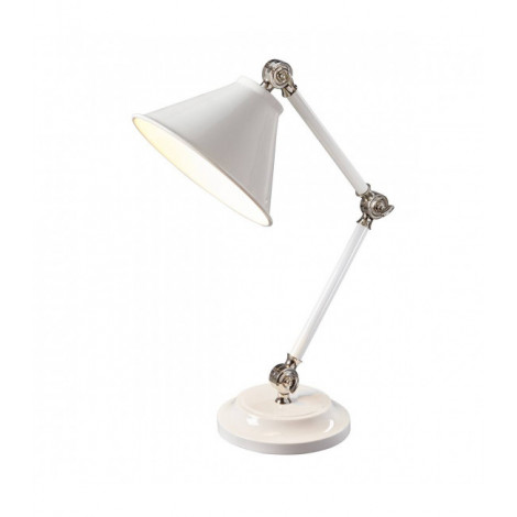 Lampe Provence Element, blanc / nickel poli|Lampes à poser|Luminaire Center