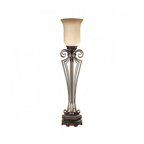 Lampe Corinthia, bronze et verre ambre|Lampes à poser|Luminaire Center