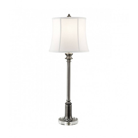 Lampe de buffet Stateroom, nickel antique, avec abat-jour|Lampes à poser|Luminaire Center