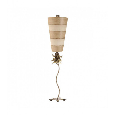 Lampe anemone, taupe et crème|Lampes à poser|Luminaire Center