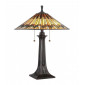Lampe de table Alcott, bronze valliant, verre tiffany|Lampes à poser|Luminaire Center
