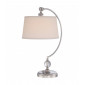 Lampe Jenkins, nickel poli,, avec abat-jour crème|Lampes à poser|Luminaire Center