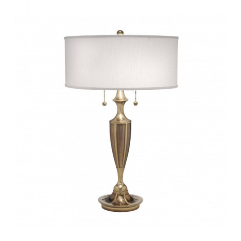 Lampe Gatsby, laiton bruni, avec abat-jour blanc cassé|Lampes à poser|Luminaire Center