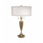 Lampe Gatsby, laiton bruni, avec abat-jour blanc cassé|Lampes à poser|Luminaire Center