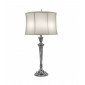 Lampe Syracuse, nickel antique avec abat-jour blanc cassé|Lampes à poser|Luminaire Center