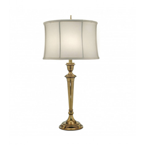 Lampe Syracuse, laiton bruni avec abat-jour blanc perle|Lampes à poser|Luminaire Center