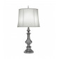 Lampe Washington, nickel antique, avec abat-jour blanc cassé|Lampes à poser|Luminaire Center