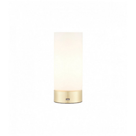 Lampe Dara, laiton brossé et verre opale|Lampes à poser|Luminaire Center