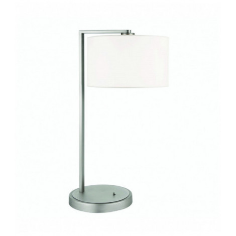 Lampe Daley, nickel mat, avec abat-jour|Lampes à poser|Luminaire Center