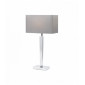 Lampe Moreto, chrome, avec abat-jour|Lampes à poser|Luminaire Center