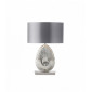 Lampe Simeto, nickel poli, avec abat-jour|Lampes à poser|Luminaire Center