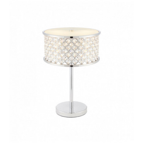 Lampe Hudson, chrome et cristal|Lampes à poser|Luminaire Center