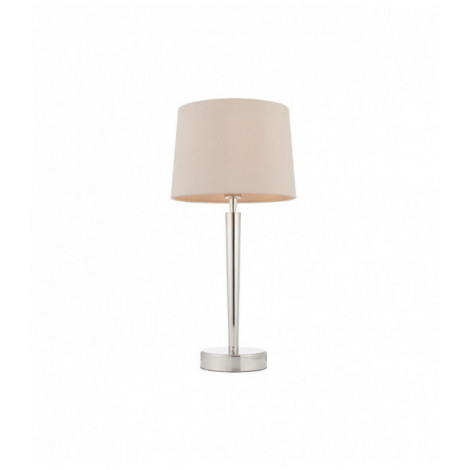 Lampe Syon, nickel brillant, avec abat-jour|Lampes à poser|Luminaire Center