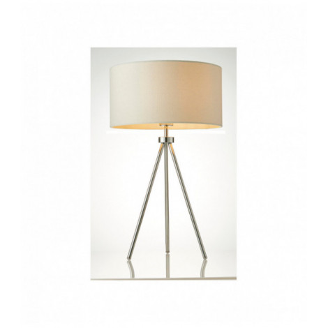 Lampe Tri, chrome, avec abat-jour|Lampes à poser|Luminaire Center