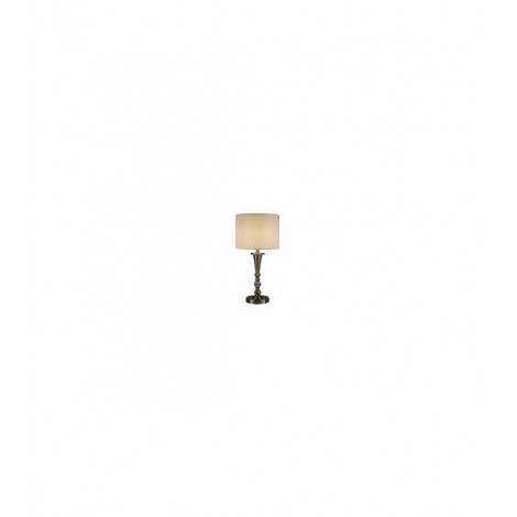 Lampe Drum, laiton antique, avec abat-jour|Lampes à poser|Luminaire Center