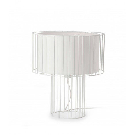 Lampe de table blanche Linda 1 ampoule|Lampes à poser|Luminaire Center