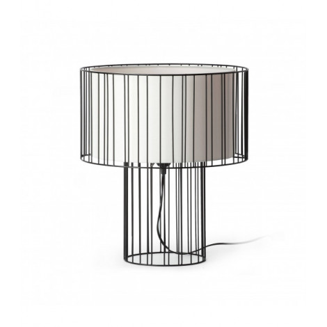 Lampe de table noire Linda 1 ampoule|Lampes à poser|Luminaire Center