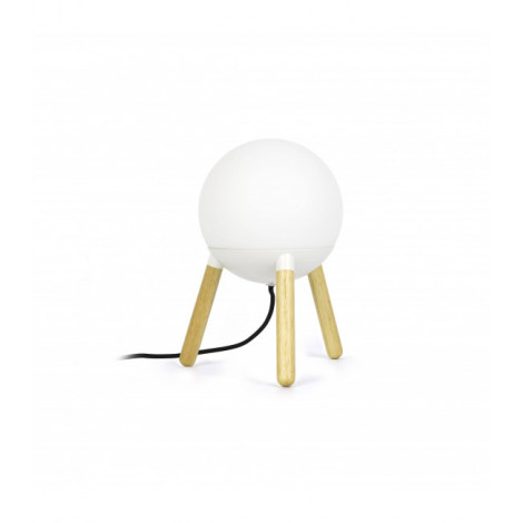 Lampe de table blanche Mine 1 ampoule|Lampes à poser|Luminaire Center