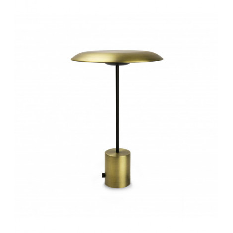 Lampe portable or satiné/noir Hoshi|Lampes à poser|Luminaire Center