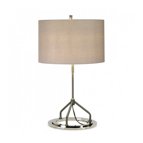 Lampe de table Vicenza blanc et chrome poli|Lampes à poser|Luminaire Center