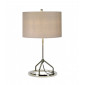 Lampe de table Vicenza blanc et chrome poli|Lampes à poser|Luminaire Center