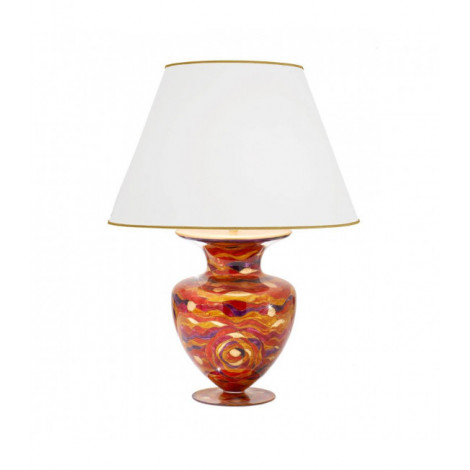 Lampe de table design ANFORA Or 24 Carats 1 ampoule Rouge Aqua, hauteur 90 Cm|Lampes à poser|Luminaire Center