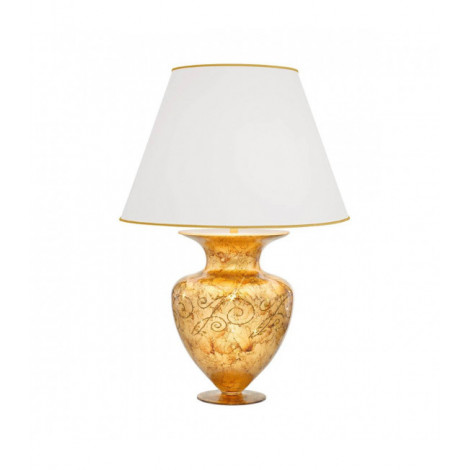 Lampe de table moderne ANFORA Or 24 Carats 1 ampoule Or Medici|Lampes à poser|Luminaire Center