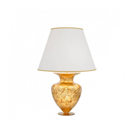 Lampe de table design ANFORA Or 24 Carats 1 ampoule Or Medici|Lampes à poser|Luminaire Center