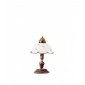 Lampe de table style cosy NONNA laiton antique en verre mat|Lampes à poser|Luminaire Center