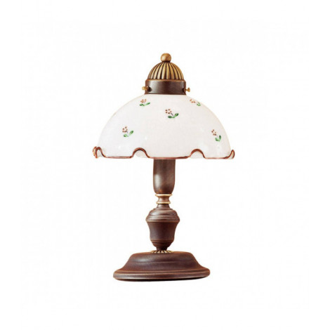 Lampe de table NONNA laiton antique 1 ampoule, hauteur 32 Cm|Lampes à poser|Luminaire Center