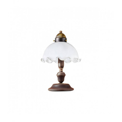Lampe de table NONNA laiton antique en verre|Lampes à poser|Luminaire Center