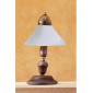 Lampe de table en verre NONNA laiton antique 1 ampoule|Lampes à poser|Luminaire Center