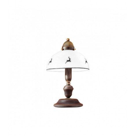 Lampe de table style cosy NONNA laiton antique 1 ampoule|Lampes à poser|Luminaire Center