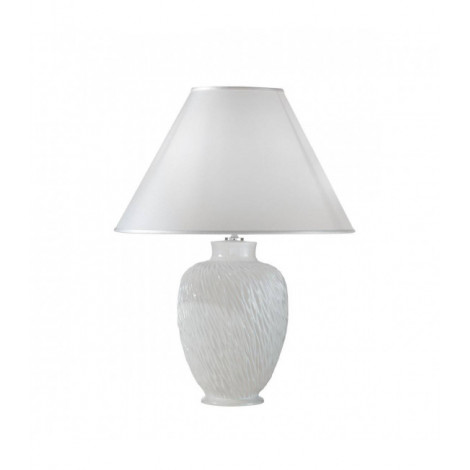 Lampe de table CHIARA blanc 1 ampoule Diamètre 40 Cm|Lampes à poser|Luminaire Center