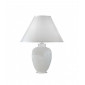 Lampe de table CHIARA blanc 1 ampoule Diamètre 40 Cm|Lampes à poser|Luminaire Center