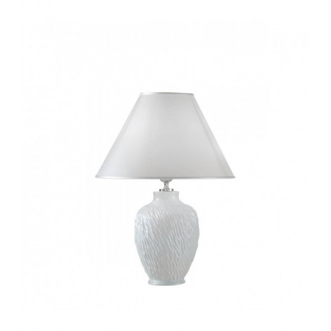 Lampe de table CHIARA blanc 1 ampoule Diamètre 30 Cm|Lampes à poser|Luminaire Center