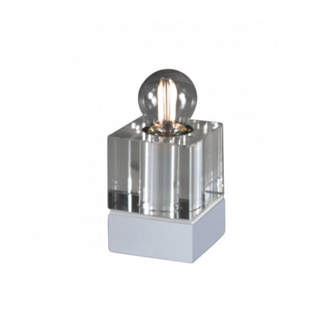 Lampe de table design RIVIERA blanc 1 ampoule|Lampes à poser|Luminaire Center