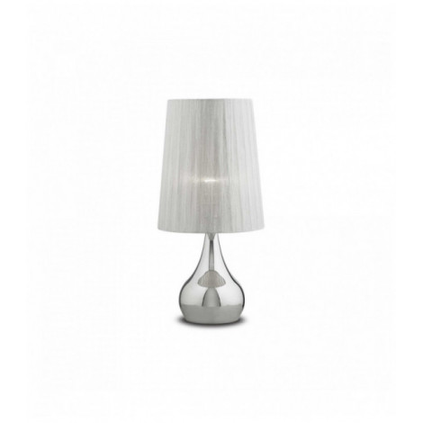 Lampe de table Argentée ETERNITY 1 ampoule en métal|Lampes à poser|Luminaire Center